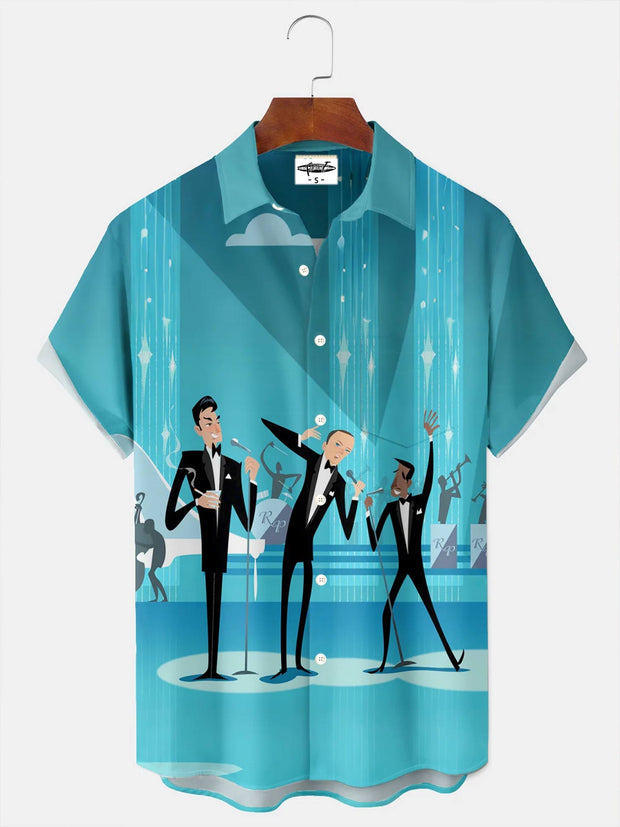 Men's Atomic Party  Print Shirt