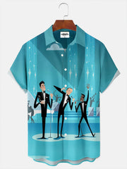 Men's Atomic Party  Print Shirt