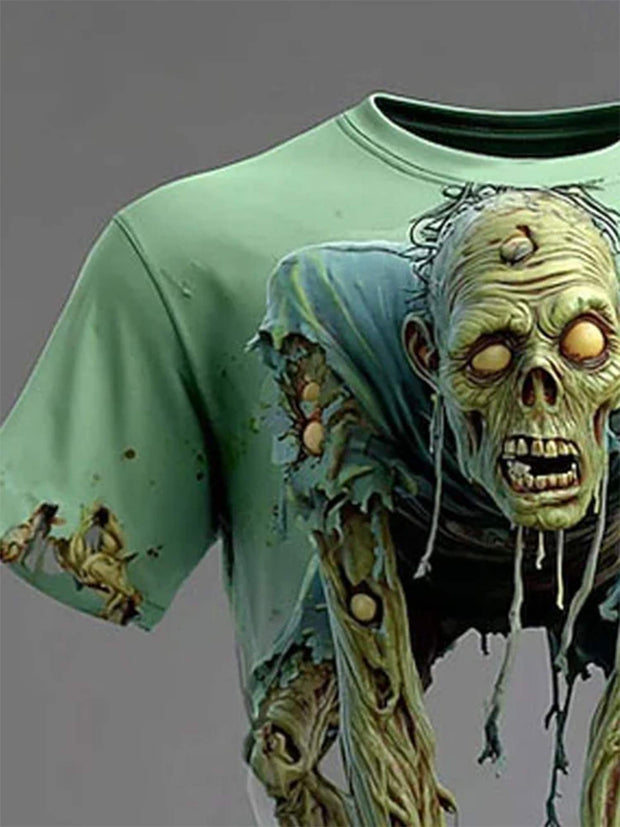 Men's Horror Zombie  Print Shirt