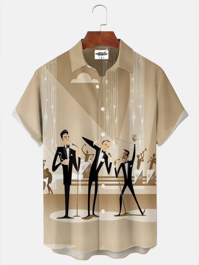 Men's Atomic Party  Print Shirt