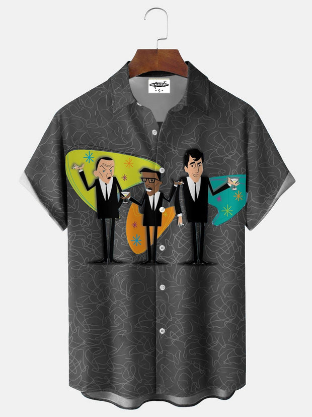 Men's Atomic Gentleman  Print Shirt