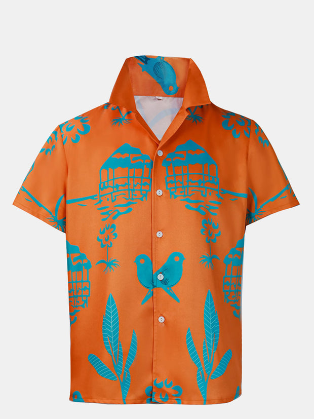 Fydude Men'S Movie Hawaii Ken Same Style Printed Shirt