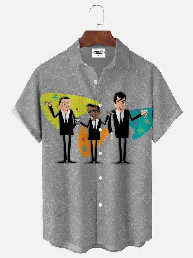 Men's Atomic Gentleman  Print Shirt