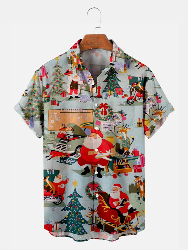 Men's Christmas Printed Shirt