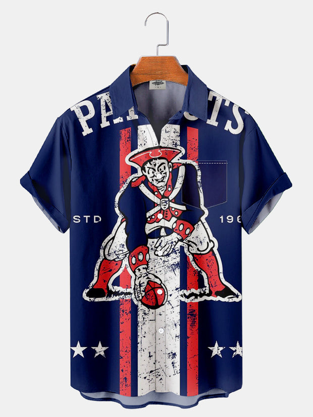 Fydude Men'S American Football Printed Shirt