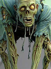 Men's Horror Zombie  Print Shirt