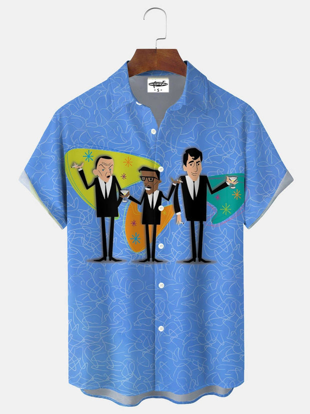 Men's Atomic Gentleman  Print Shirt