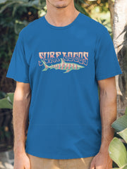 Fydude Men'S SURF LOCOS Printed Combed Cotton T-Shirt