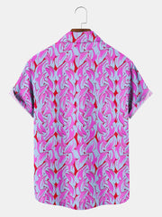 Fydude Men'S KEN Same Style Beach Printed Shirt