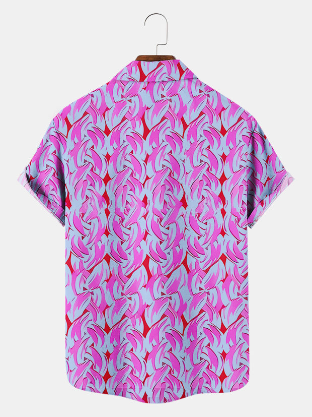Fydude Men'S KEN Same Style Beach Printed Shirt