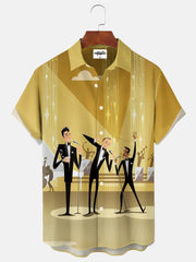 Men's Atomic Party  Print Shirt