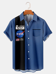 Fydude Men'S Space Astronaut Nasa Printed Shirt