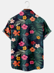 Fydude Men'S Cinco De Mayo Tropical Plants And Dinosaurs Printed Shirt