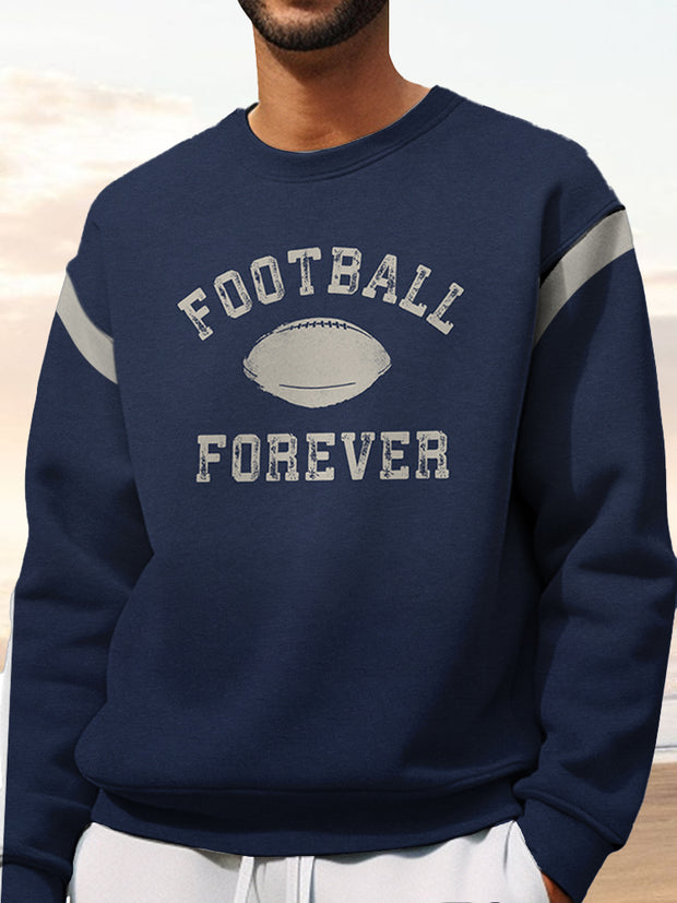 Fydude Men'S American Football Print Sweatshirt