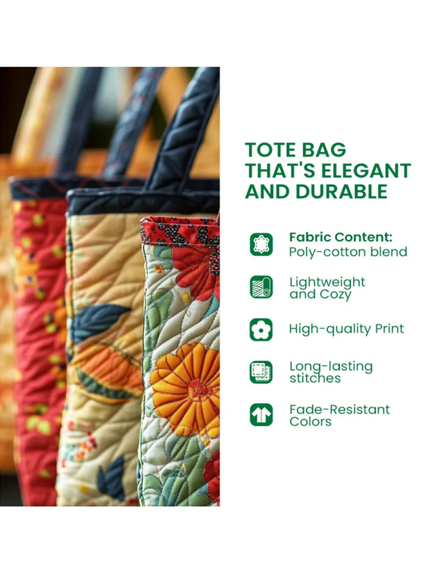 Coastal Trekker Quilted Tote Bag