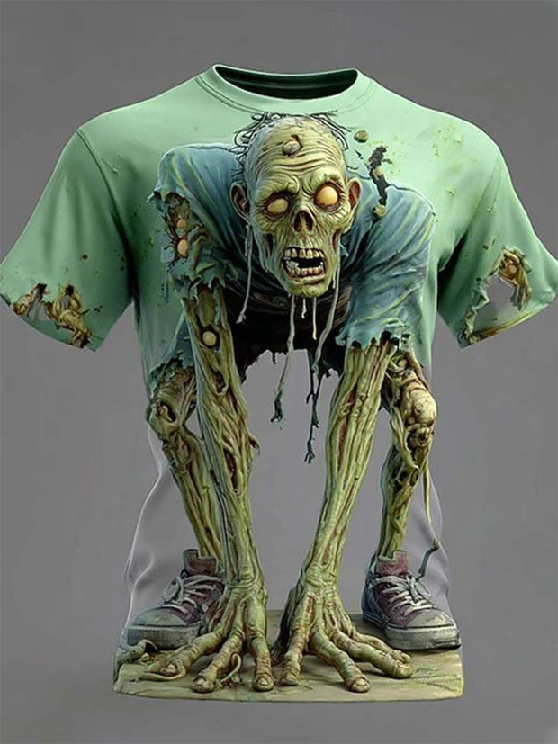 Men's Horror Zombie  Print Shirt
