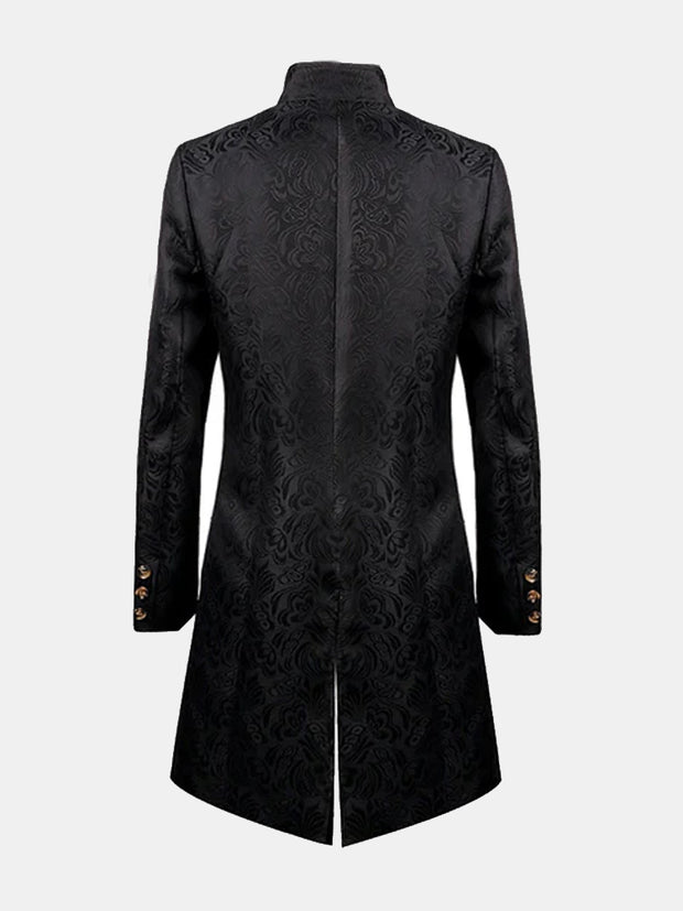 Fydude Men'S Steampunk Vintage Uniform Victorian Coat