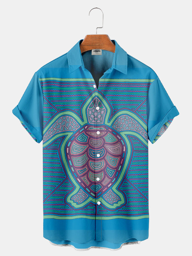 Men'S Sea Turtles Print Shirt