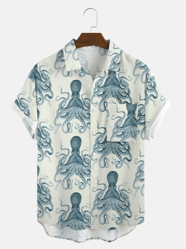[Dispatch In 24H]Octopus Printed Shirts