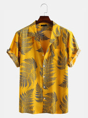 Men'S Coconut Tree Printed Shirt