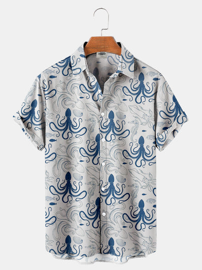 Men's Octopus Print Shirt