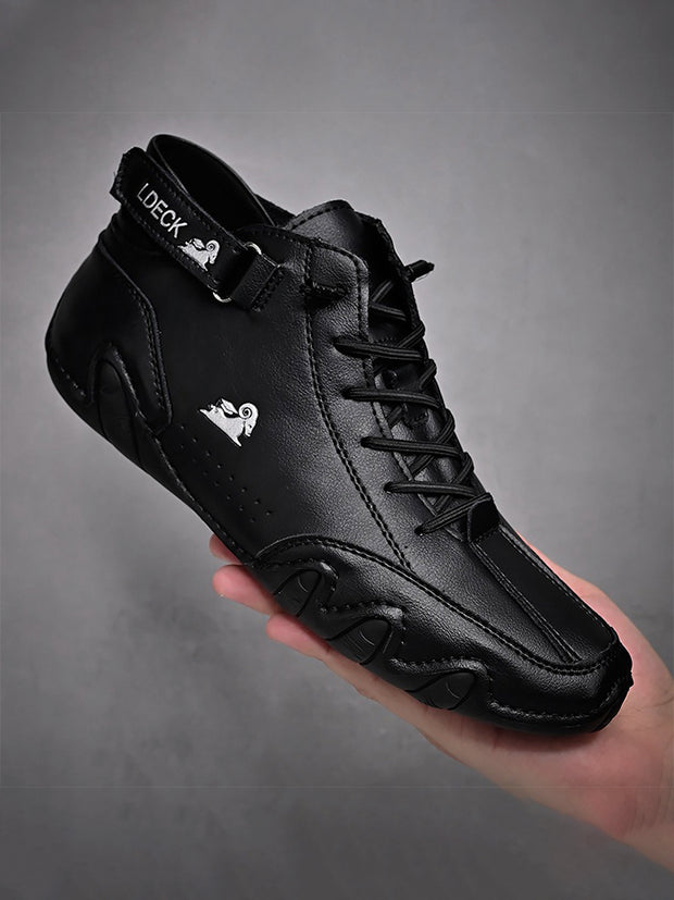 Men's Casual Boots Round Toe High Top Lace Up Shoes Sneaker