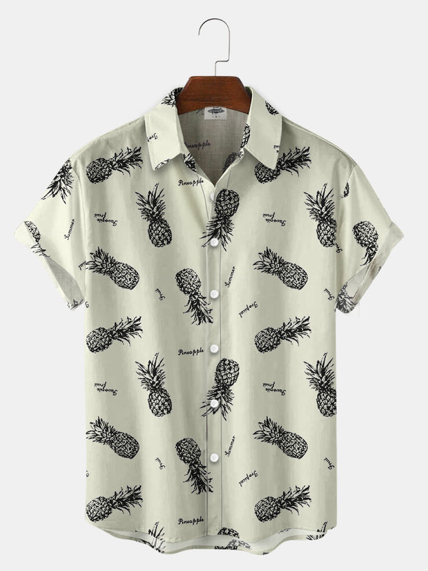 Men'S Pineapple Print Shirts