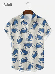 Crab Print Family Shirt