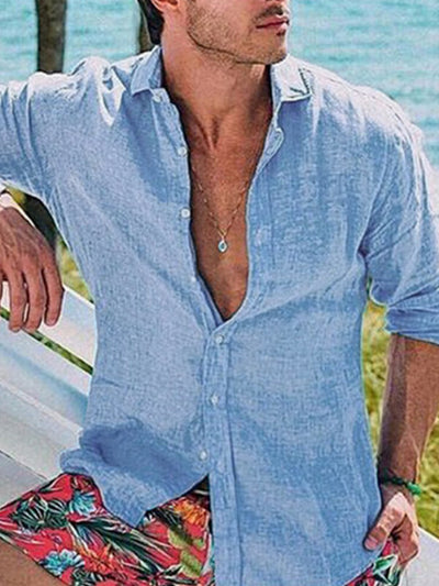 Men'S Plain Print Shirts