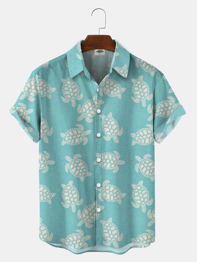Men'S Sea Turtle Print Shirts