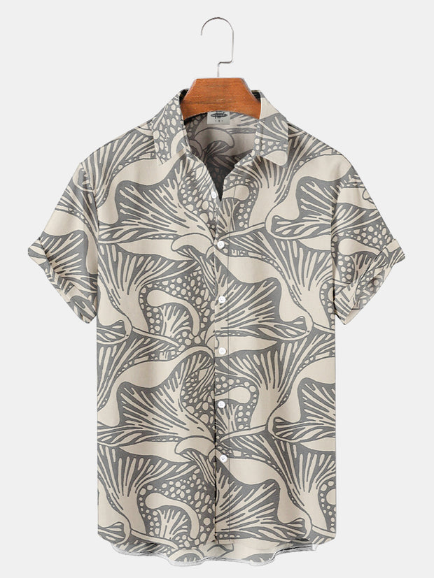 Men'S Mushroom Print Shirt