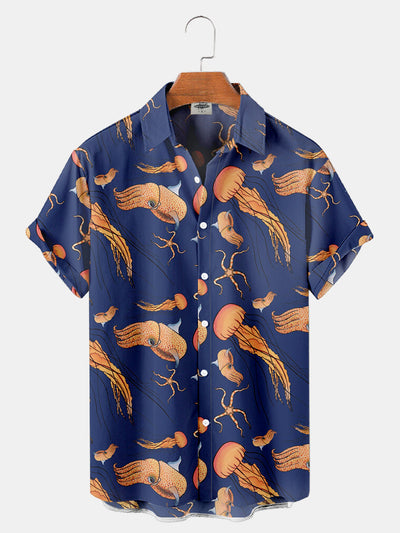 Men'S Jellyfish Print Shirt