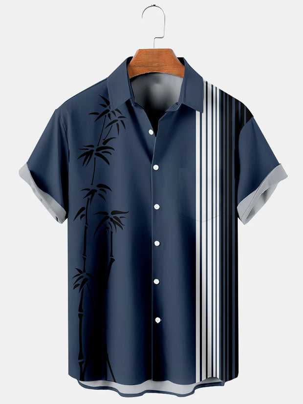 Men'S Bamboo Print Shirt