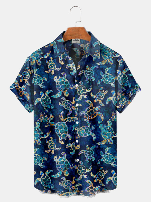 Men'S Sea Turtles Print Shirt