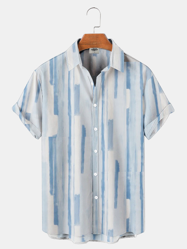 Men'S Stripe Print Shirt
