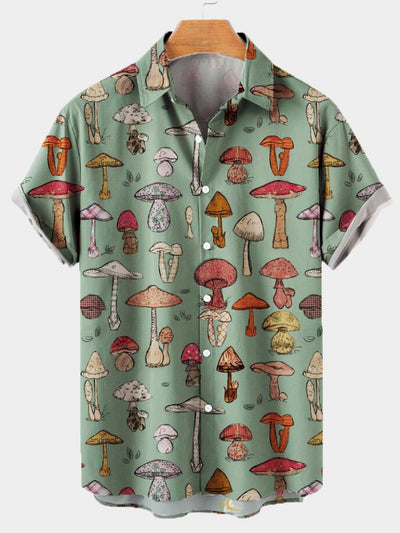 Men's Retro Mushroom Shirt