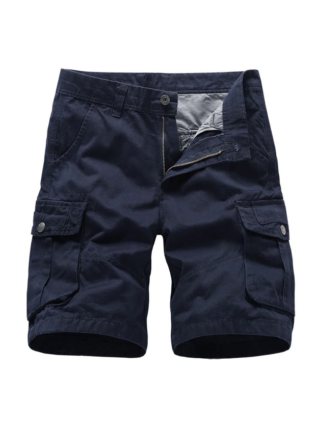 Solid Pockets Casual Pants
