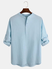 Fydude Men'S Cotton linen Shirt
