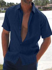 Men's Cotton Plain Regular Sleeve Shirt