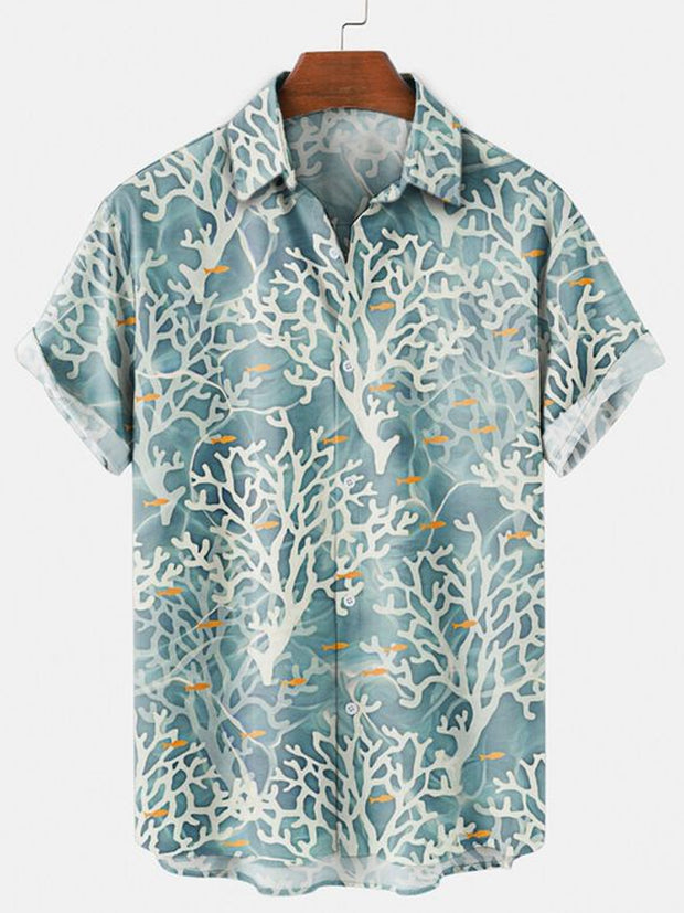 Coral Graphic Printed Shirt