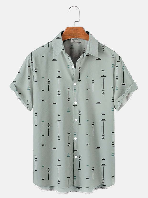 Men'S Geometric Print Shirts