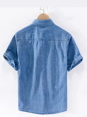 100% Cotton Denim Short Sleeve Shirt