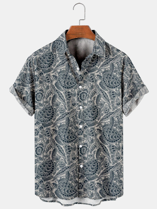 Men'S Sea Turtle Print Shirts