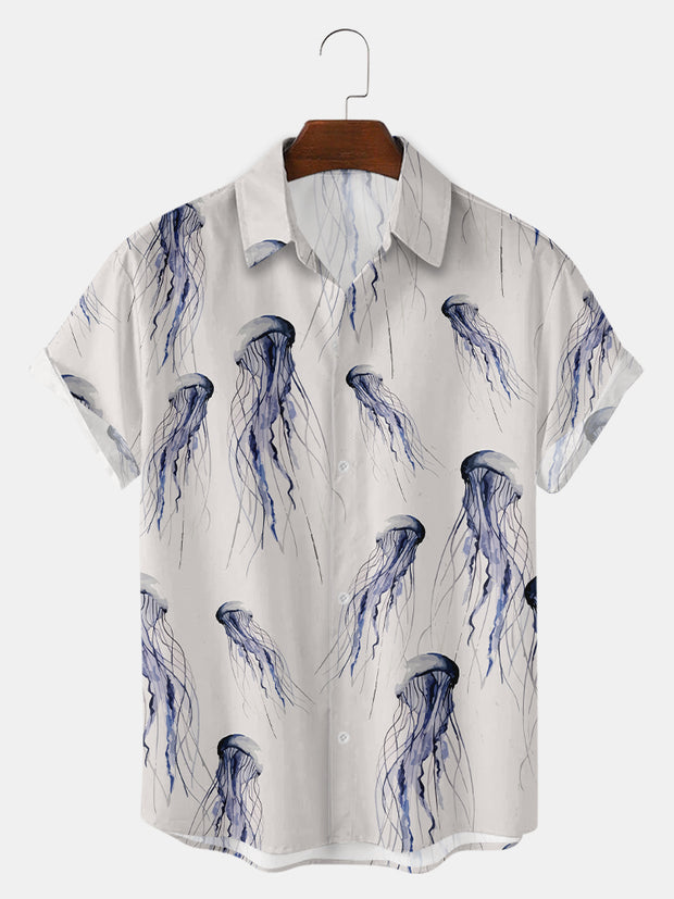 Mens Hawaiian Jellyfish Shirts