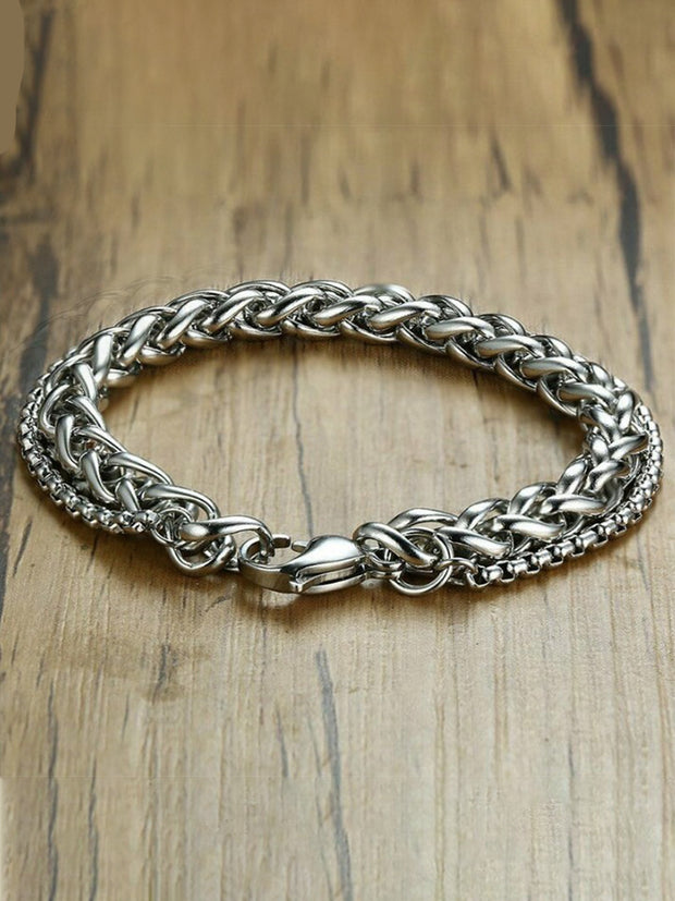 Men's Stainless Steel Link Bracelet