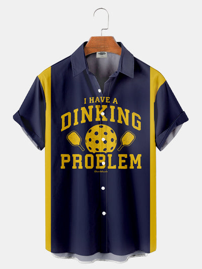 Fydude Men'S PICKLEBALL I HAVE A DINKING PROBLEM Printed Shirt